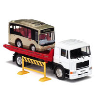 KMB 1:64 Model - Volvo B7RLE Mcv Euro IV 12M And Flated Tow Truck Set (72A)