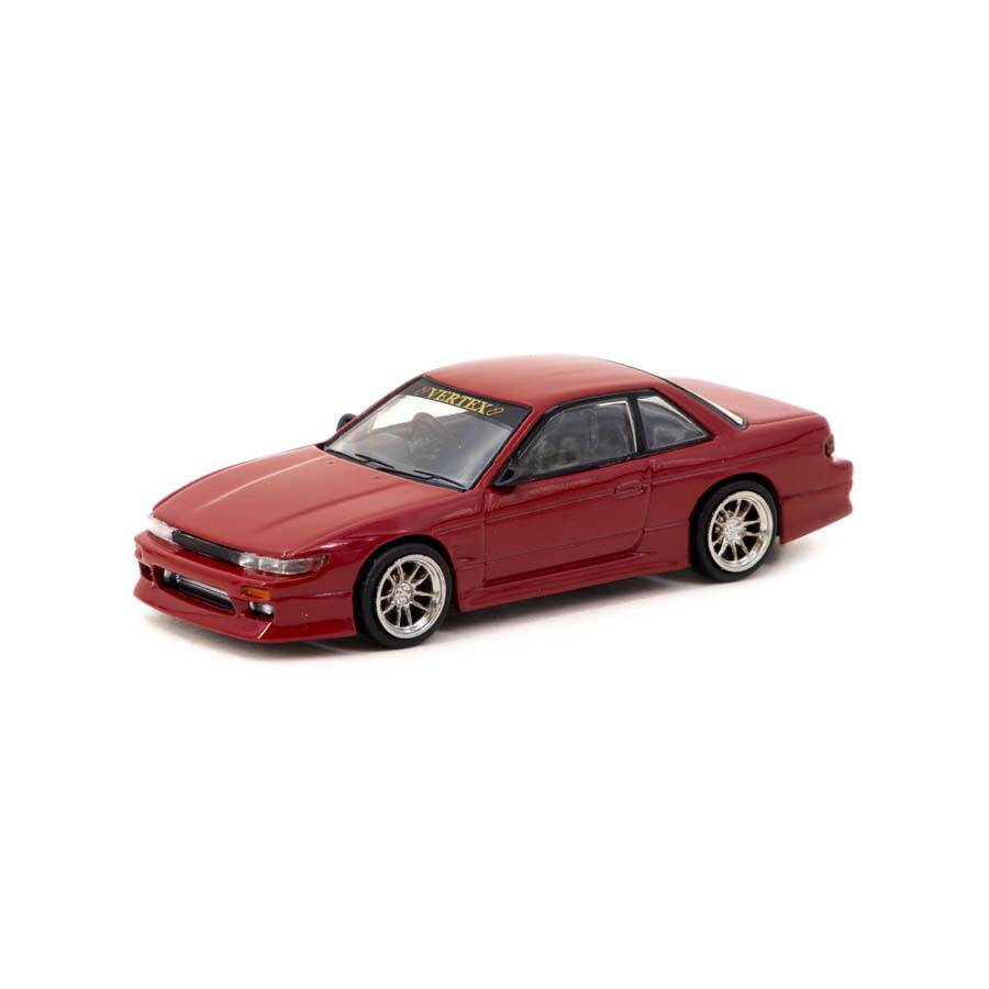 Tarmac Works 1/64 Vertex Nissan Silvia S13 Red Metallic | Toys
