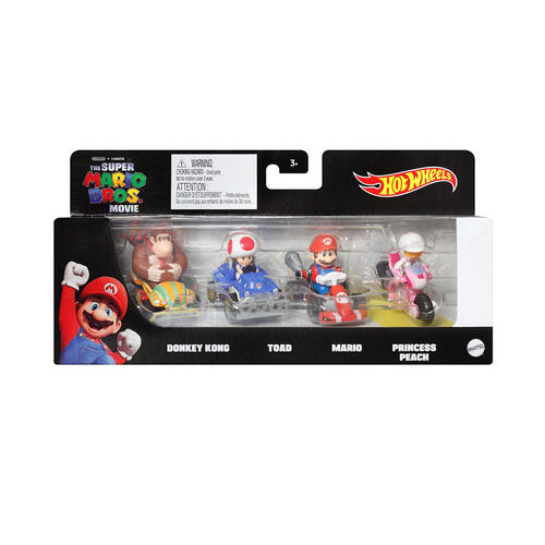 Hot Wheels Mario Kart 4 Pack - Assorted