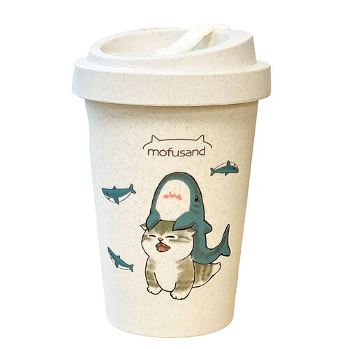 Mofusand Coffee Grounds Mug - Dot Shark Cat