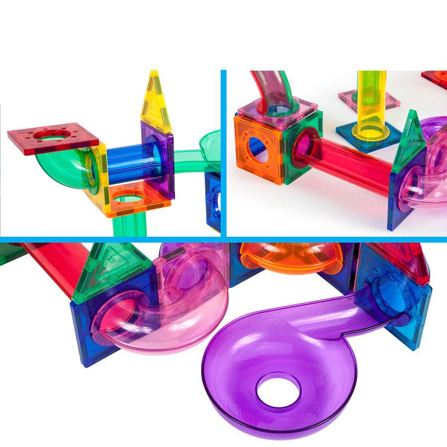 Picasso Tiles Magnetic Marble Run Builder 100pc set | Toys