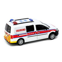 Tiny Diecast Volkswagen Caddy Police (AM7452)