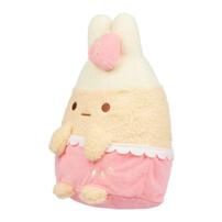 Sumikko Gurashi San-X Original Strawberry Series Soft Toy -  Ebifurai No Shippo (Fried Shrimp)