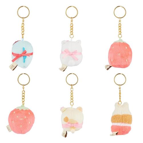 Sumikko Gurashi San-X Original Strawberry Series Key Chain Blind Box (Single Pack) - Assorted