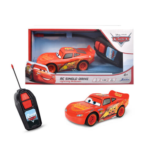 Disney Pixar Cars 1:32 RC Lightning Mcqueen Single Drive