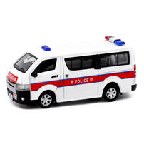 Tiny微影 合金車仔 - 豐田Hiace警車 (銀輪) (AM6075)