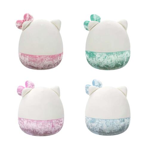 Squishmallows Sanrio Hello Kitty 50 周年 8吋天鵝絨系列毛絨公仔 - 隨機發貨