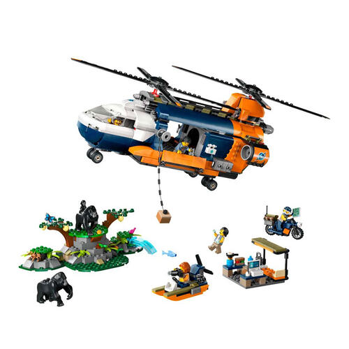 LEGO City Jungle Explorer Helicopter at Base Camp 60437