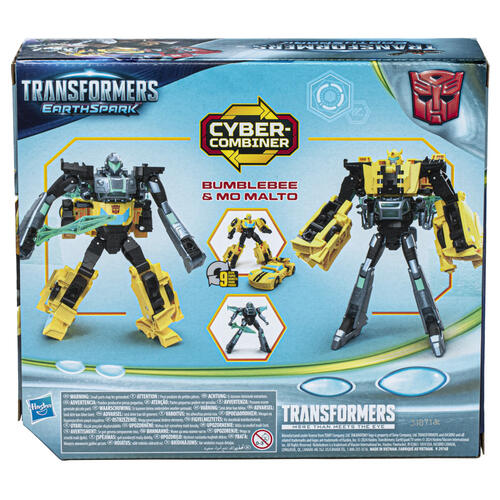 Transformers EarthSpark Cyber-Combiner Bumblebee and Mo Malto