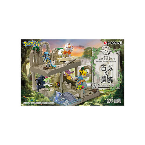 Re-ment Pokemon Diorama Old Castle Runis Blind Box Single Pack - Assorted