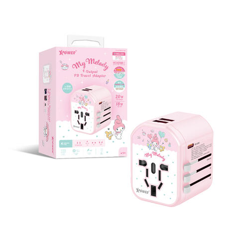 XPower x Sanrio My Melody 20W PD Travel Adapter