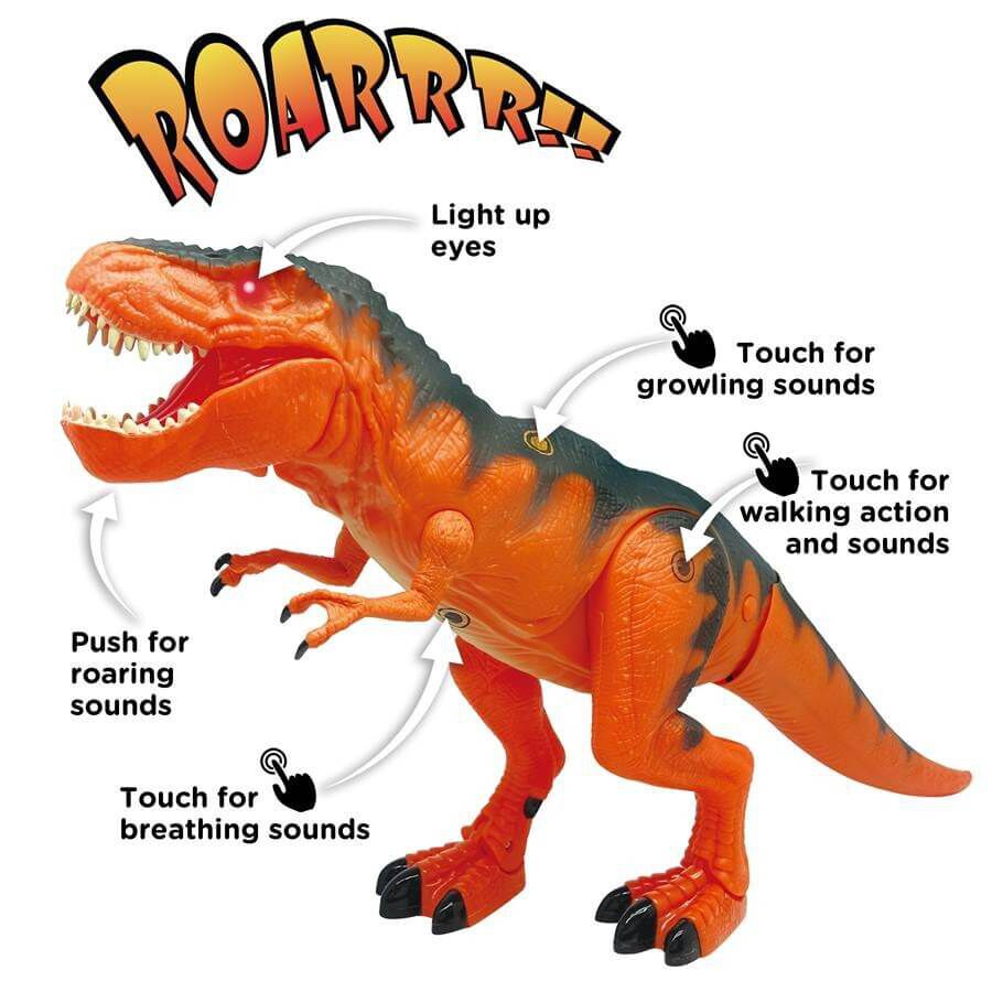 Animal Zone Battery Operated Interactive Walking T-Rex | Toys
