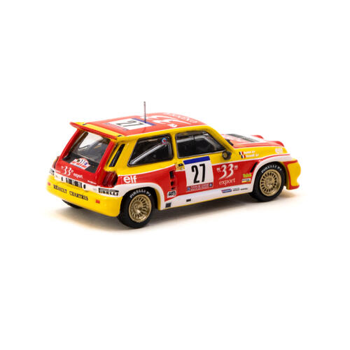 Tarmac Works 1/64 Renault 5 Maxi Turbo Tour De Corse Rallye De France 1985 #27 - Hobby64