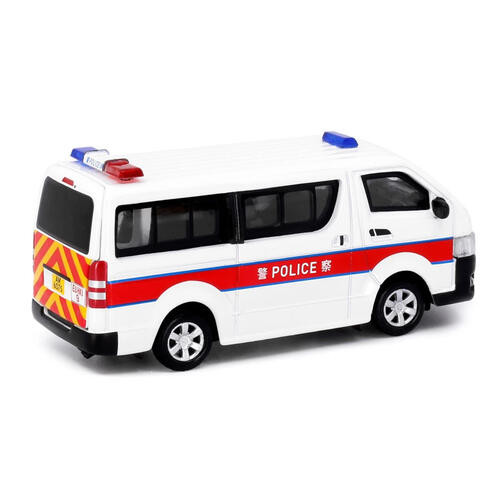  Tiny Diecast Toyota Hiace Police Van (Silver Wheel) (AM6075)