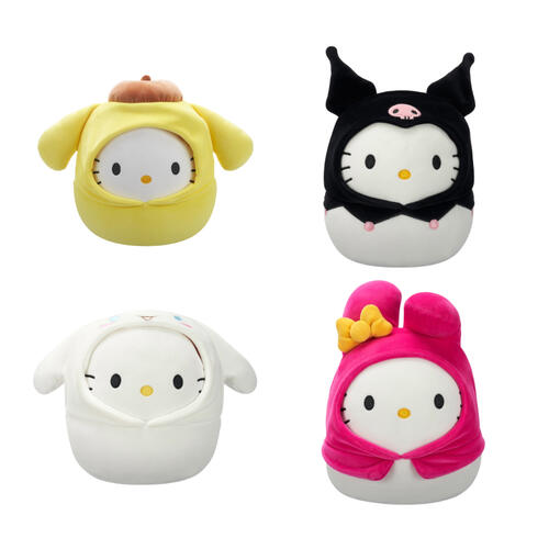 Squishmallows Sanrio 8"連衣服組合毛公仔單件裝 - 隨機發貨