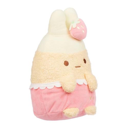 Sumikko Gurashi San-X Original Strawberry Series Soft Toy -  Ebifurai No Shippo (Fried Shrimp)