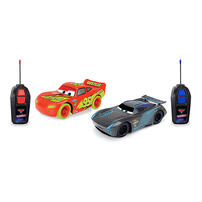 Disney Pixar Cars 1:32 RC Cars Glow Racers Twin Pack