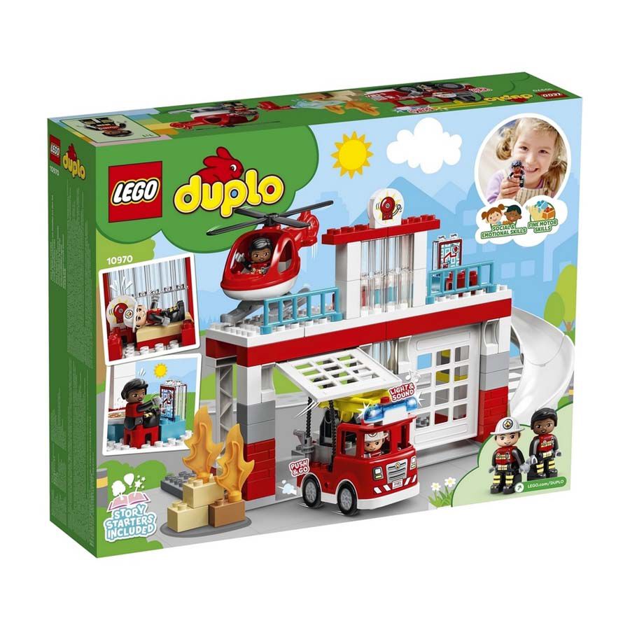 LEGO樂高得寶系列消防局和直升機10970 | 香港玩具“反”斗城官方網站