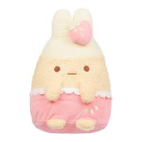 Sumikko Gurashi San-X Original Strawberry Series Soft Toy -  Ebifurai No Shippo (Fried Shrimp)