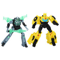 Transformers EarthSpark Cyber-Combiner Bumblebee and Mo Malto