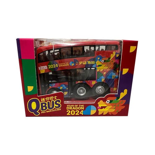 KMB QBus Year Of The Dragon 2024 Pull Back Bus (Route 960)