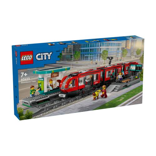 LEGO City Downtown Streetcar and Station 60423