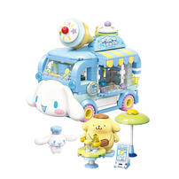 Qman Keeppley Cinnamoroll & Pompompurin's Ice-cream Truck